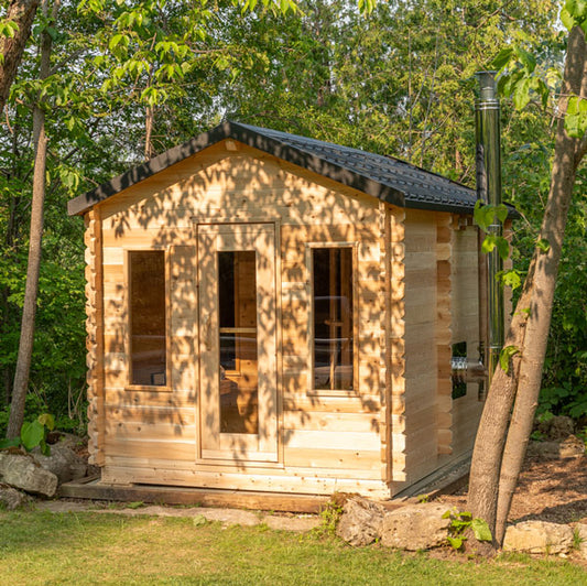 Canadian Timber Georgian Cabin Sauna with Changeroom