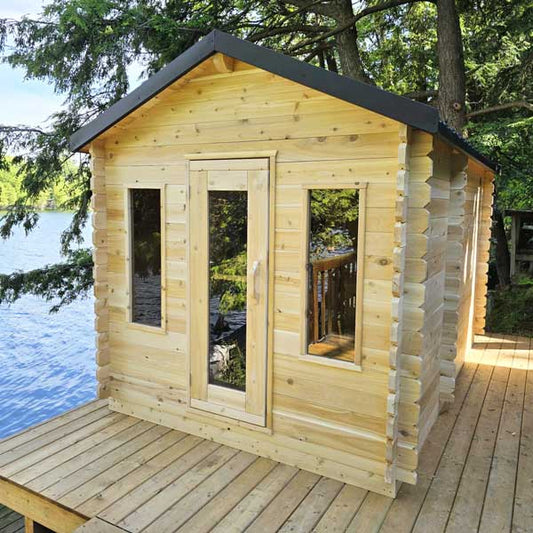 Canadian Timber Georgian Cabin Sauna with Changeroom