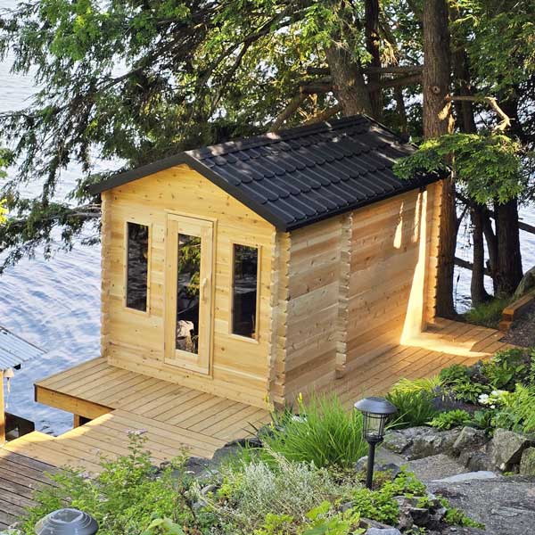 Canadian Timber Georgian Cabin Sauna with Changeroom